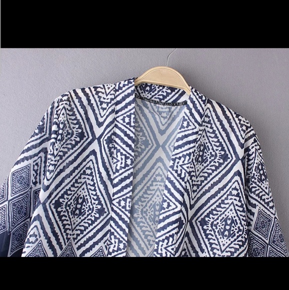 Maxi Long Boho Kimono Duster - Picture 4 of 5